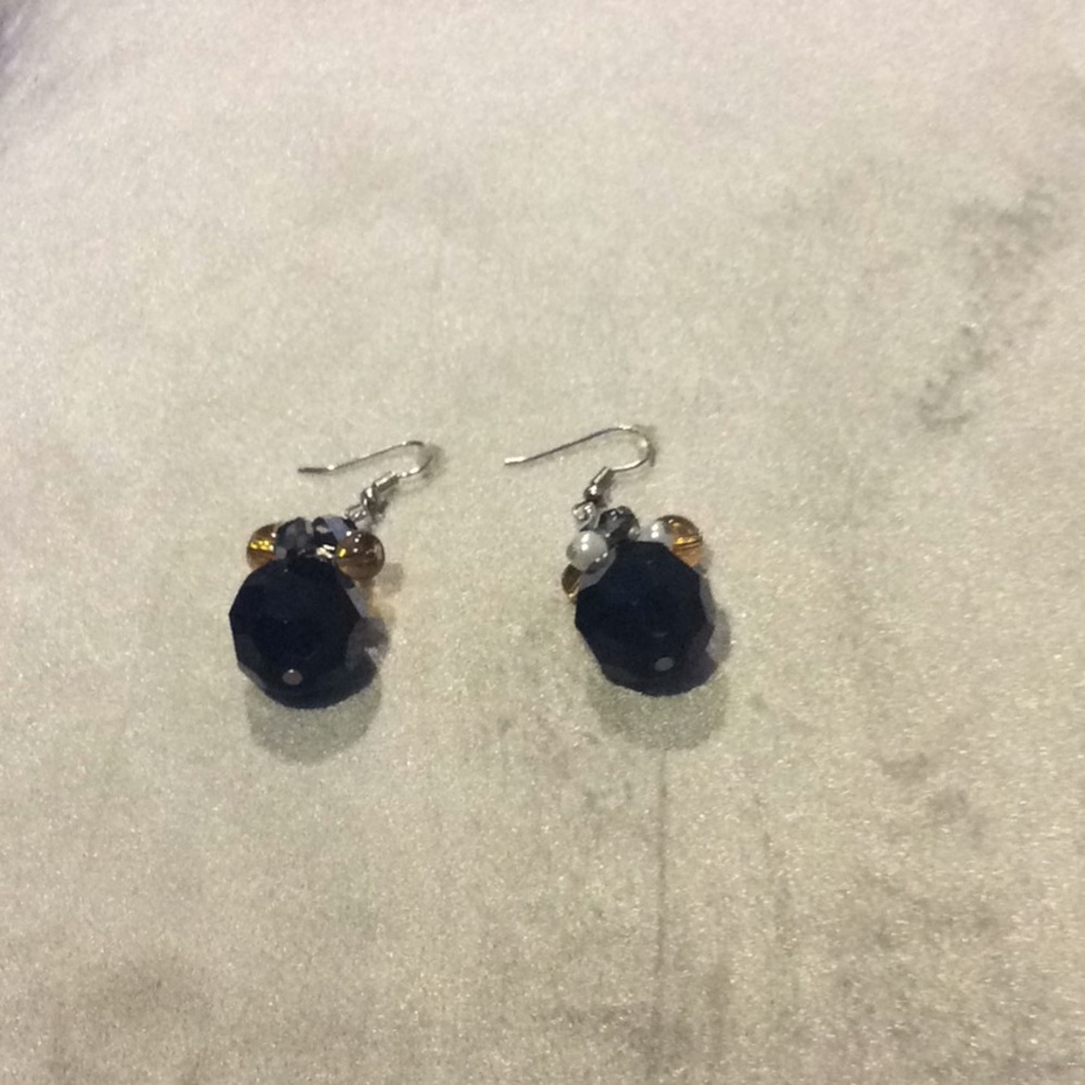 Black Crystal Earrings